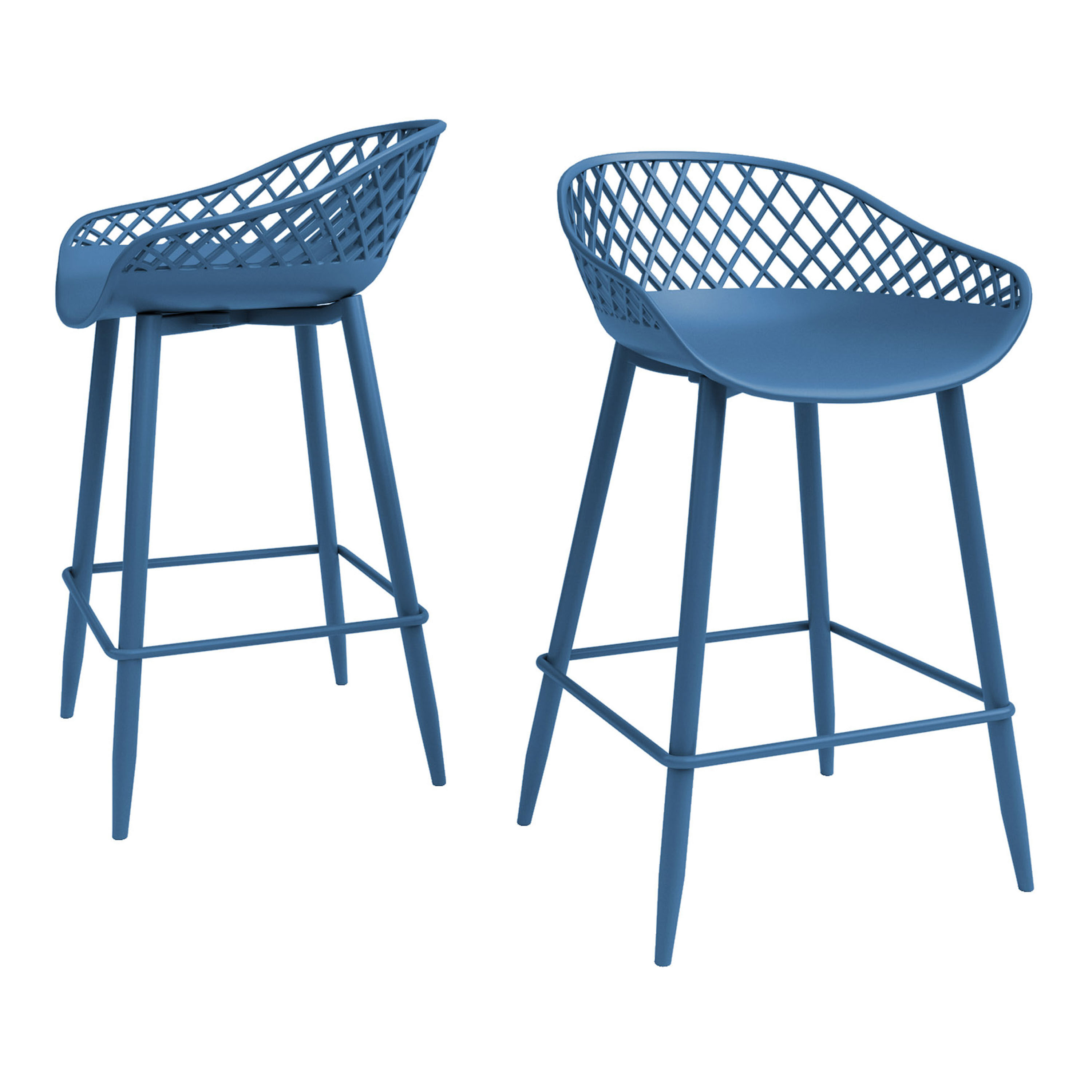 Dax Low Back Outdoor Counter Stool 2 Piece Set image number 4