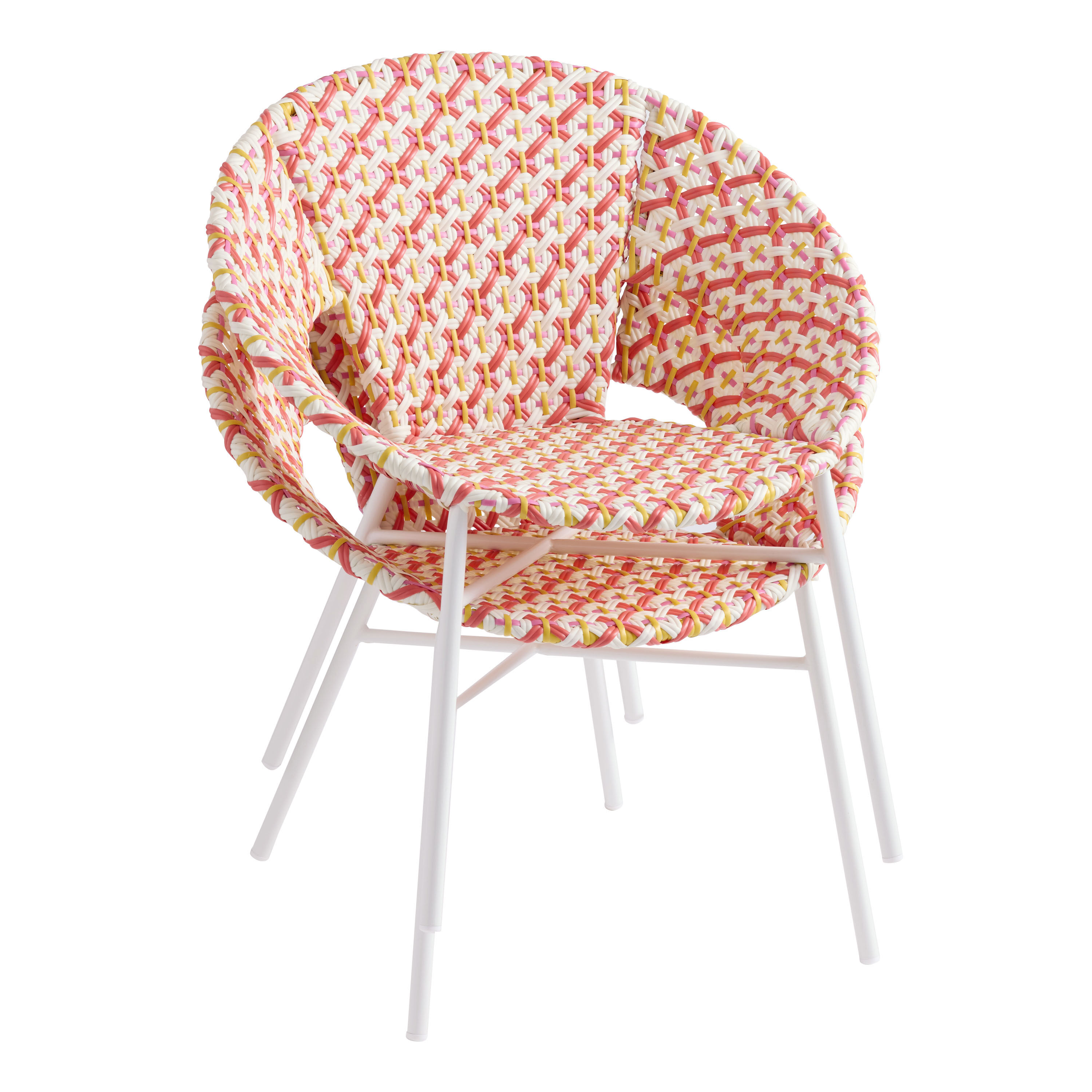 Camden Round All Weather Wicker Patterned Outdoor Chair image number 6