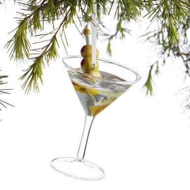 Glass Martini Cocktail Ornament Glass Martini Cocktail Ornament
