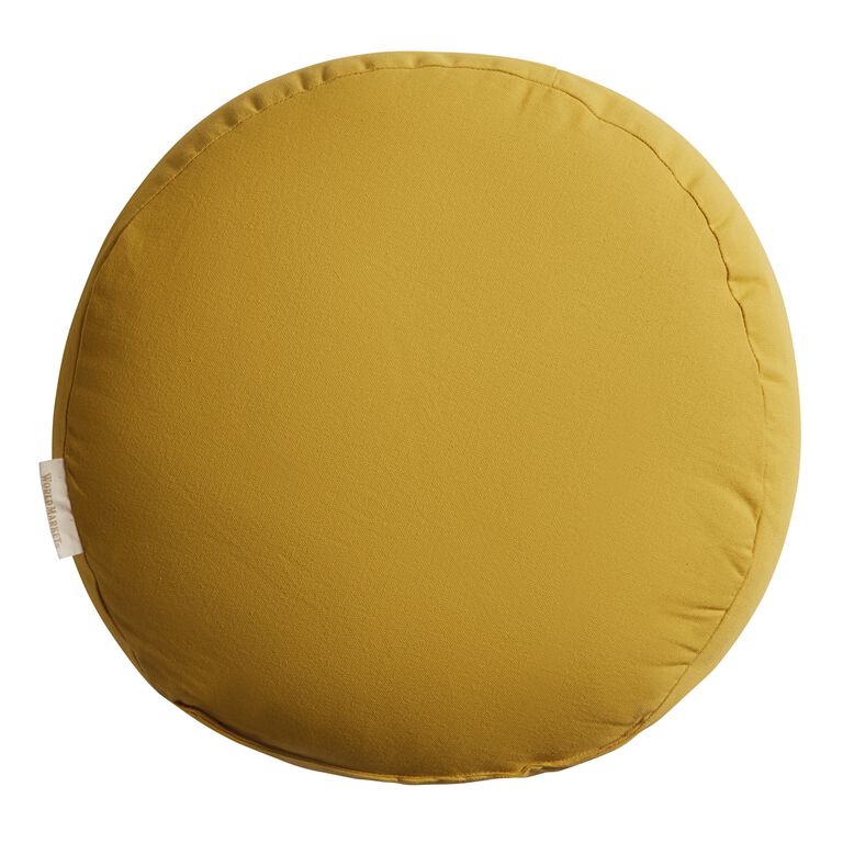 Mustard Block Print Arch Throw Pillow by World Market