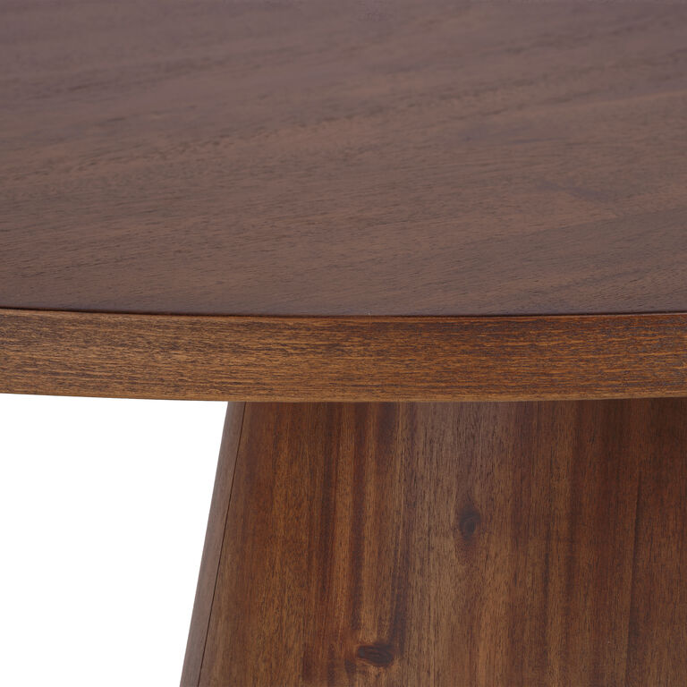 Lennon Oval Wood Pedestal Dining Table image number 4