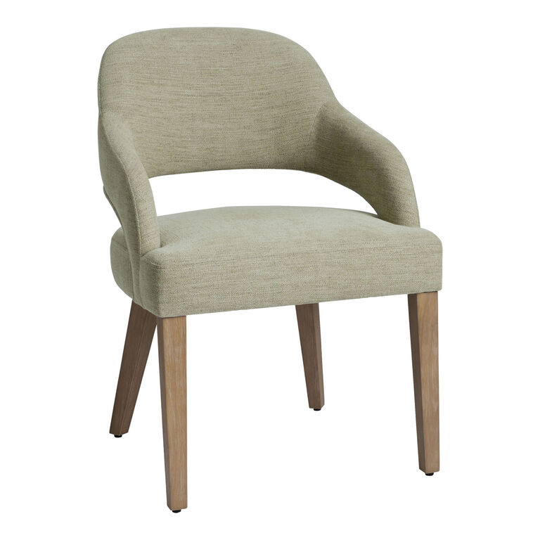 Killian Floating Cutout Back Upholstered Dining Armchair image number 1