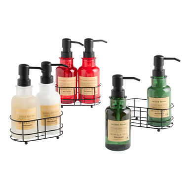 Apothecary Holiday Liquid Hand Soap & Lotion Caddy Set Apothecary Holiday Liquid Hand Soap & Lotion Caddy Set