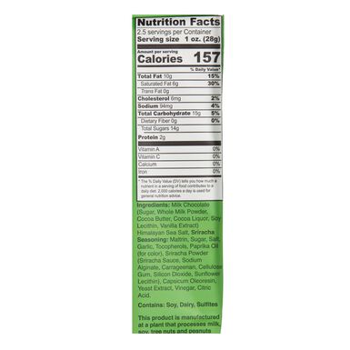 Hot Salted Sriracha Milk Chocolate Bar Hot Salted Sriracha Milk Chocolate Bar