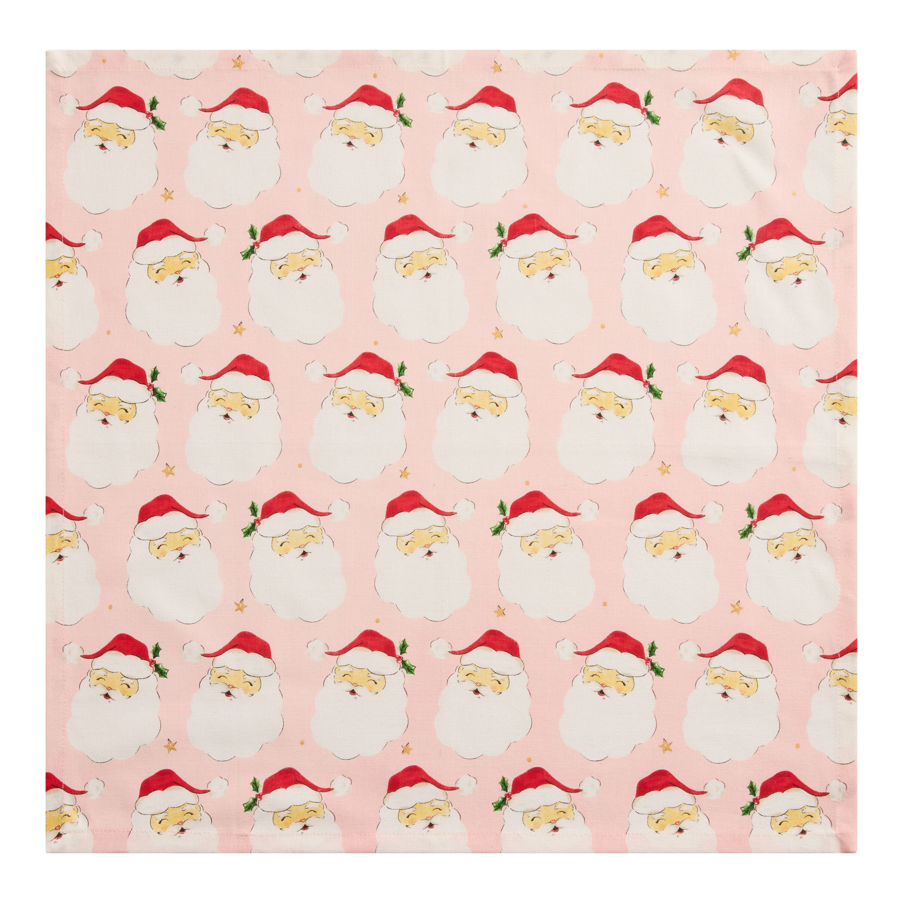 Pink Coming to Town Santa Napkin image number 2