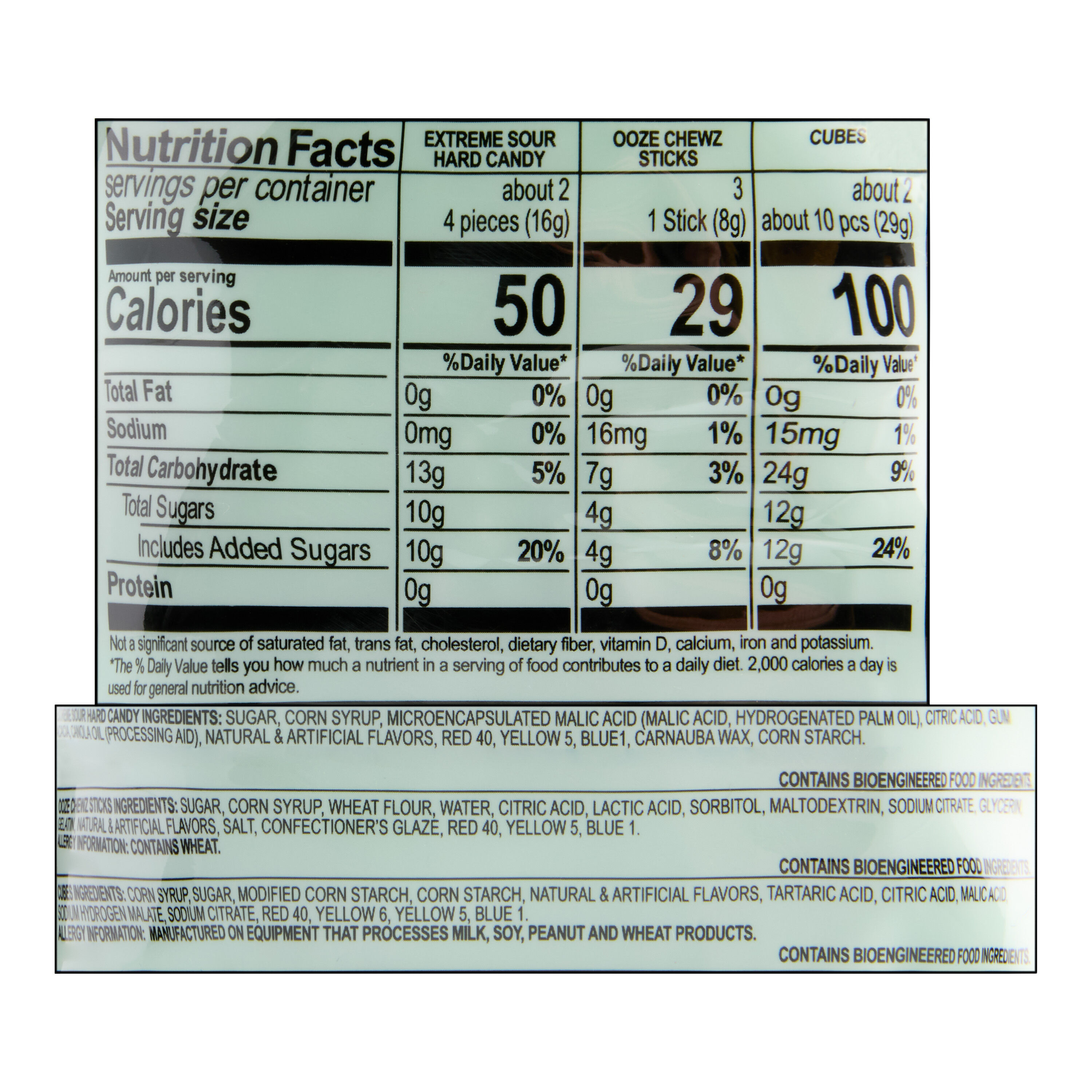 Warheads Assorted Sour Candy Holiday Tree Box image number 1