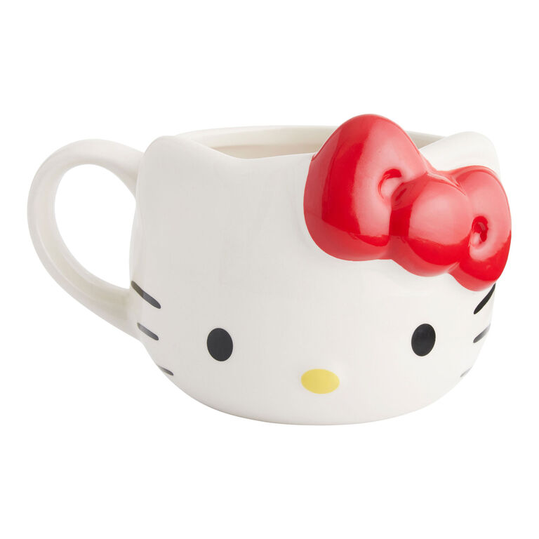 Hello Kitty Face Figural Ceramic Mug image number 1