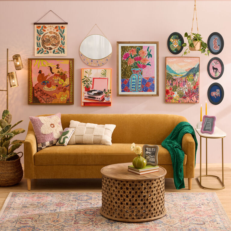 Bouquet de Fleurs by Harman Kaur Framed Wall Art