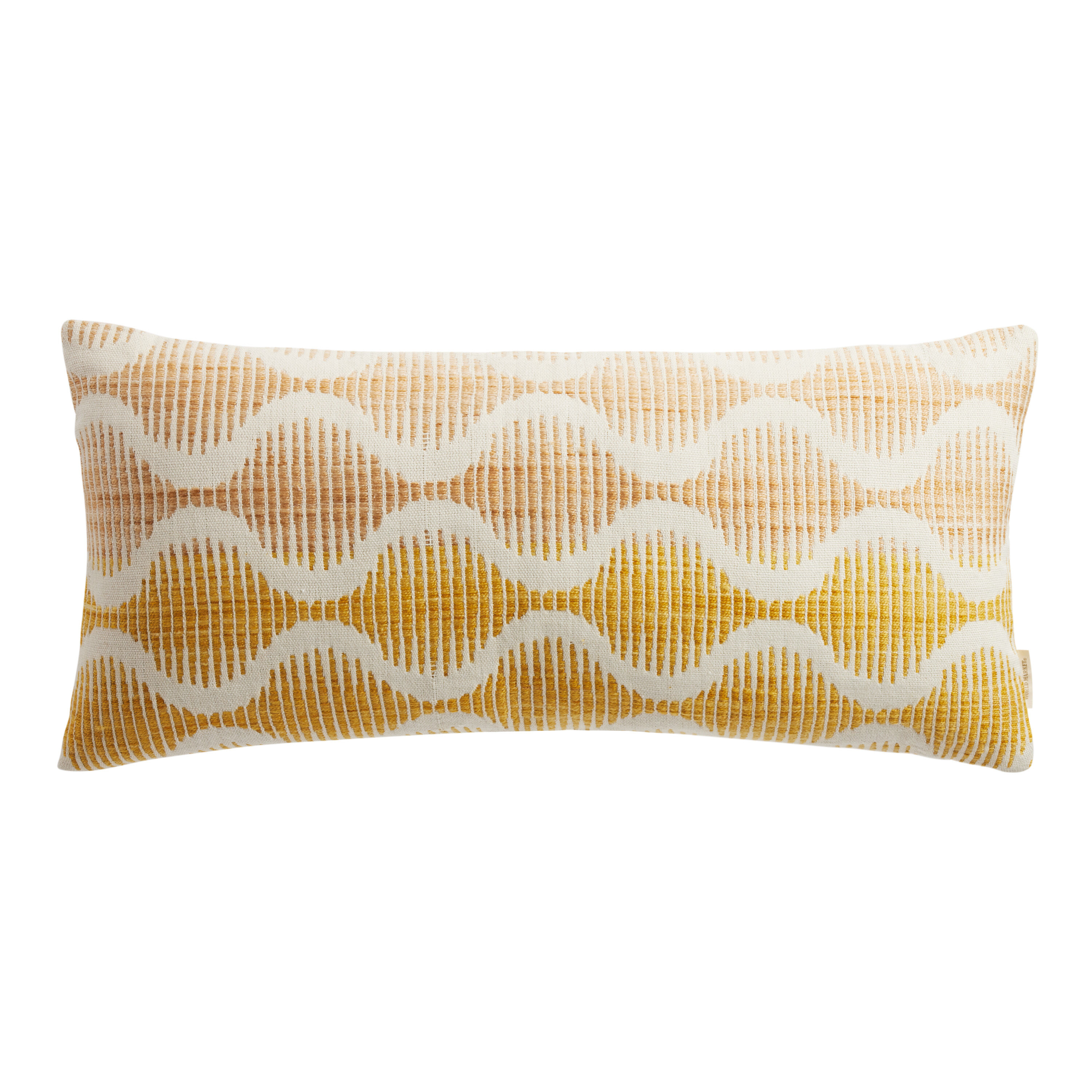 Extra Wide Wavy Lines Indoor Outdoor Lumbar Pillow World Market