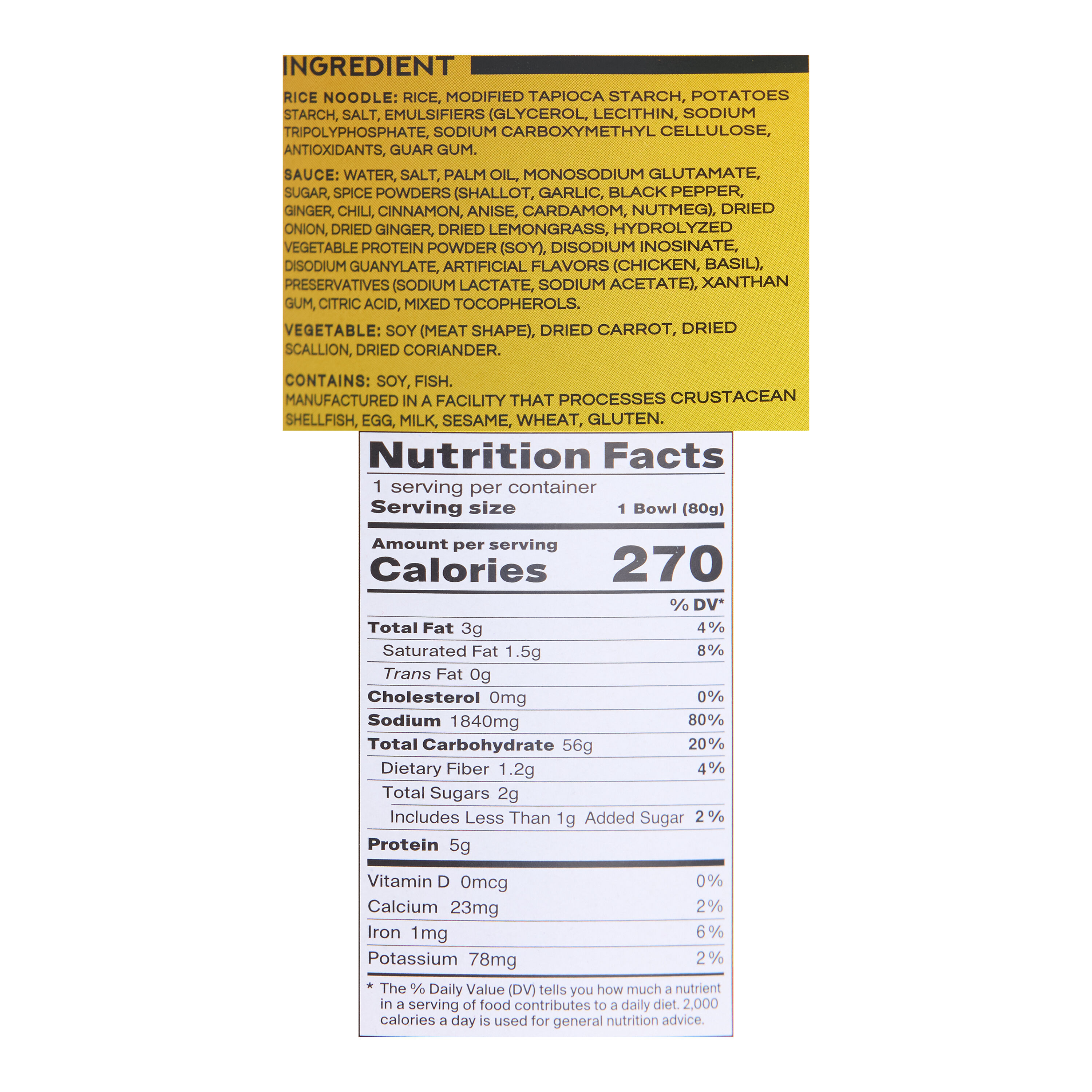 Pocas Bowl Chicken Pho Noodle Soup Set of 2 image number 1