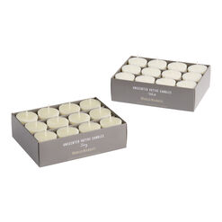 Traditional Unscented Votive Candles 12 Pack
