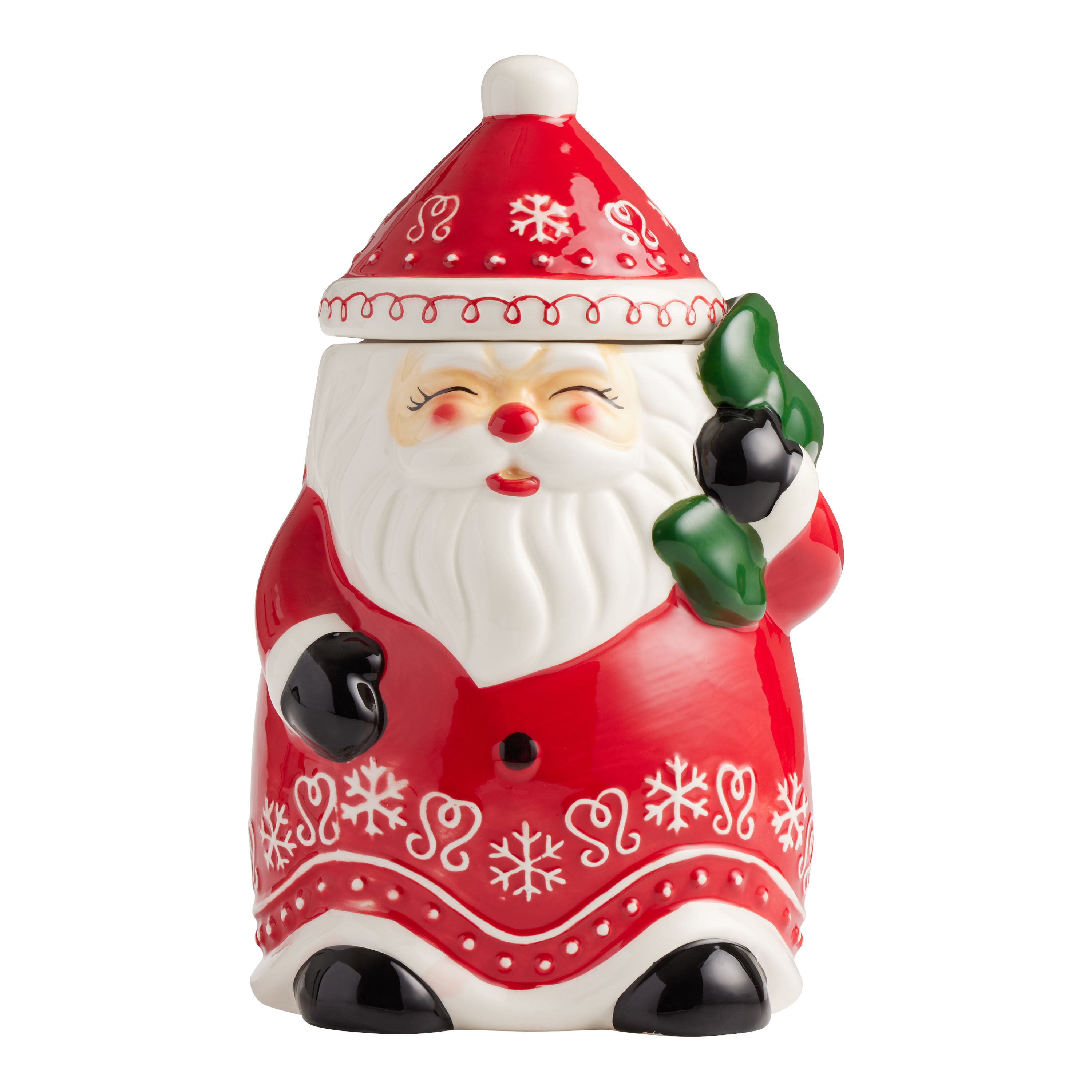 Holiday 2023 Ceramic Santa Claus Figural Cookie Jar image number 0
