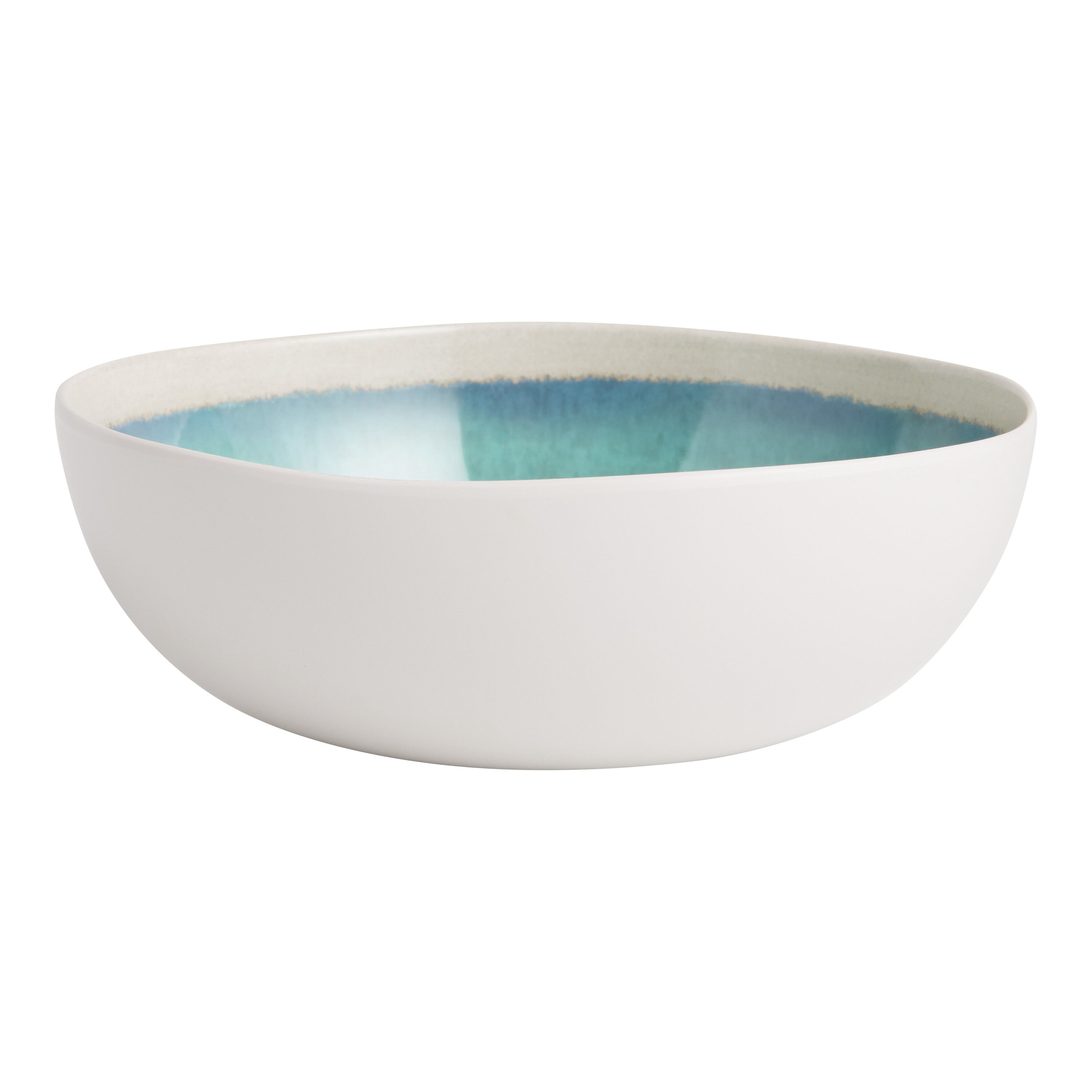 Blue Reactive Melamine Low Bowl image number 0