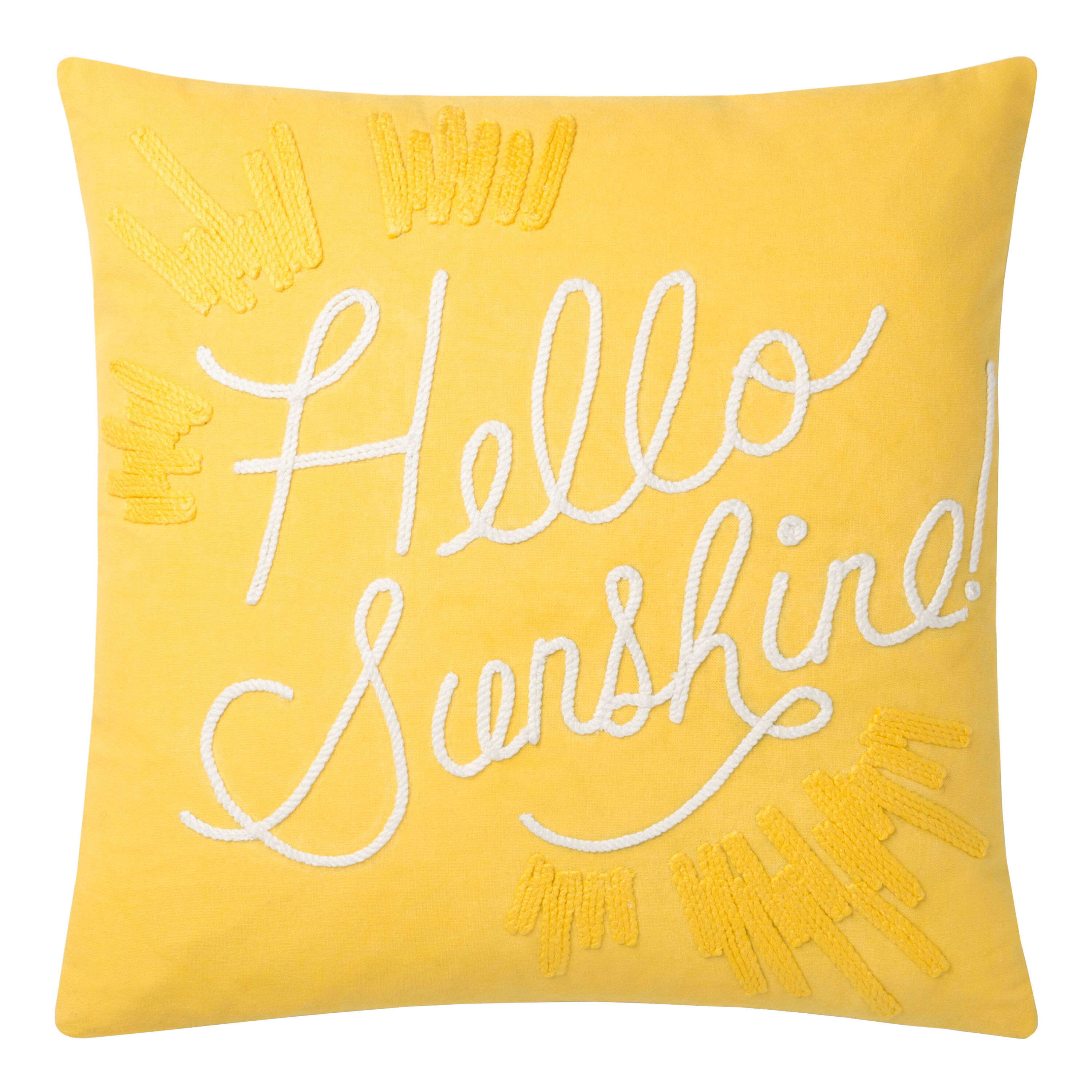 Rifle Paper Co. Yellow Hello Sunshine Throw Pillow World Market