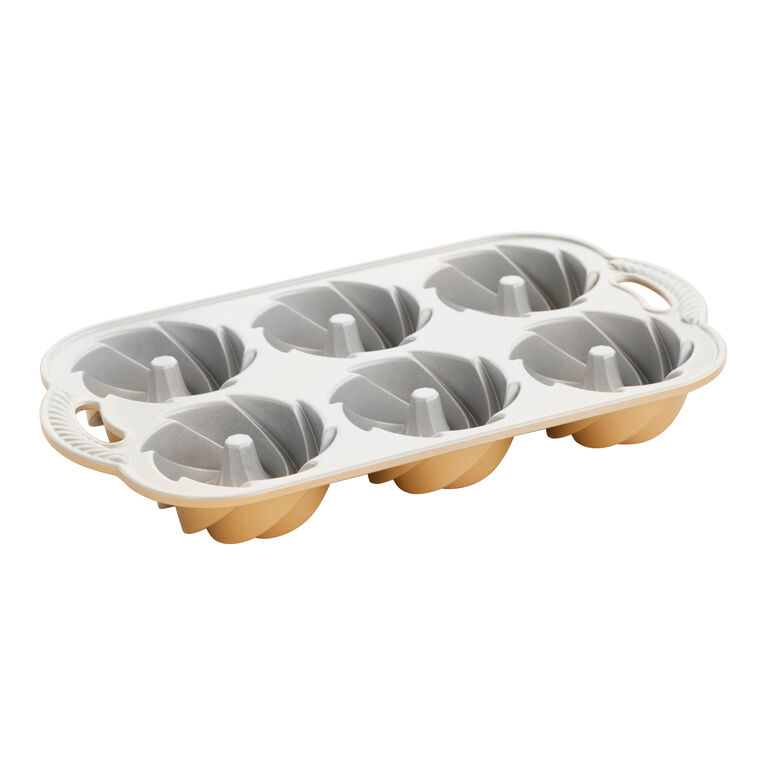 Nordic Ware Commercial Original Bundt Muffin Pan with Premium Non-Stick Coating 6-Cavity
