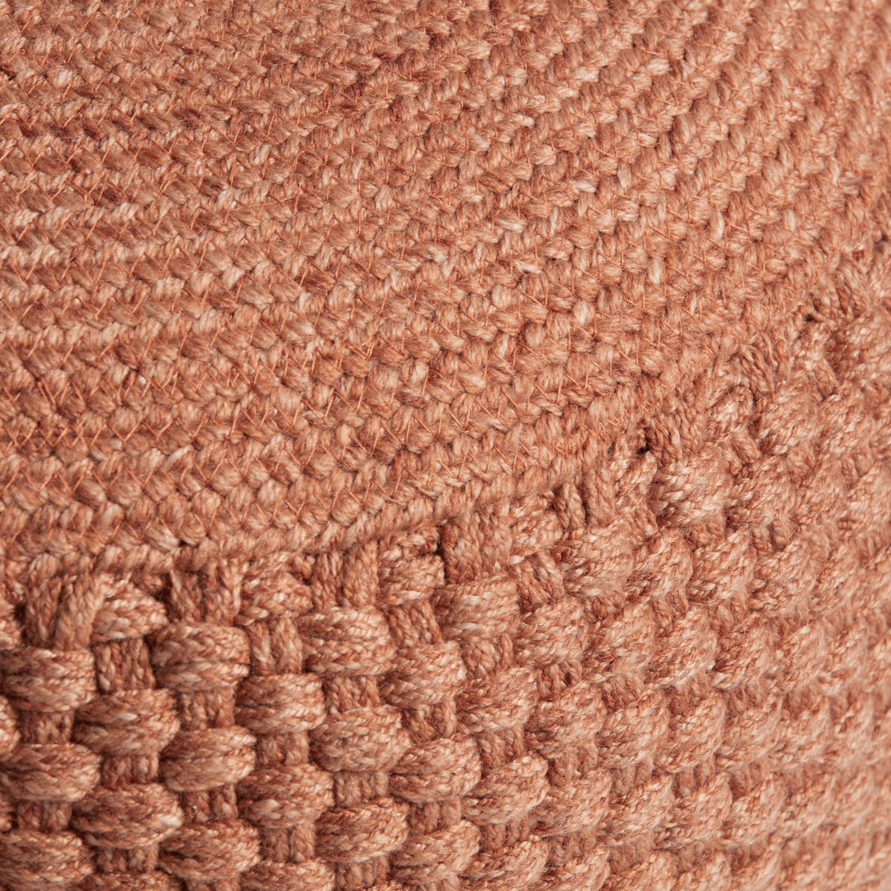 Round Braided Indoor Outdoor Pouf World Market