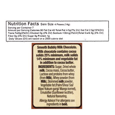 Nestle Large Aero Milk Chocolate Bar Nestle Large Aero Milk Chocolate Bar