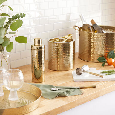 Julian Gold Hammered Beverage Party Tub Julian Gold Hammered Beverage Party Tub