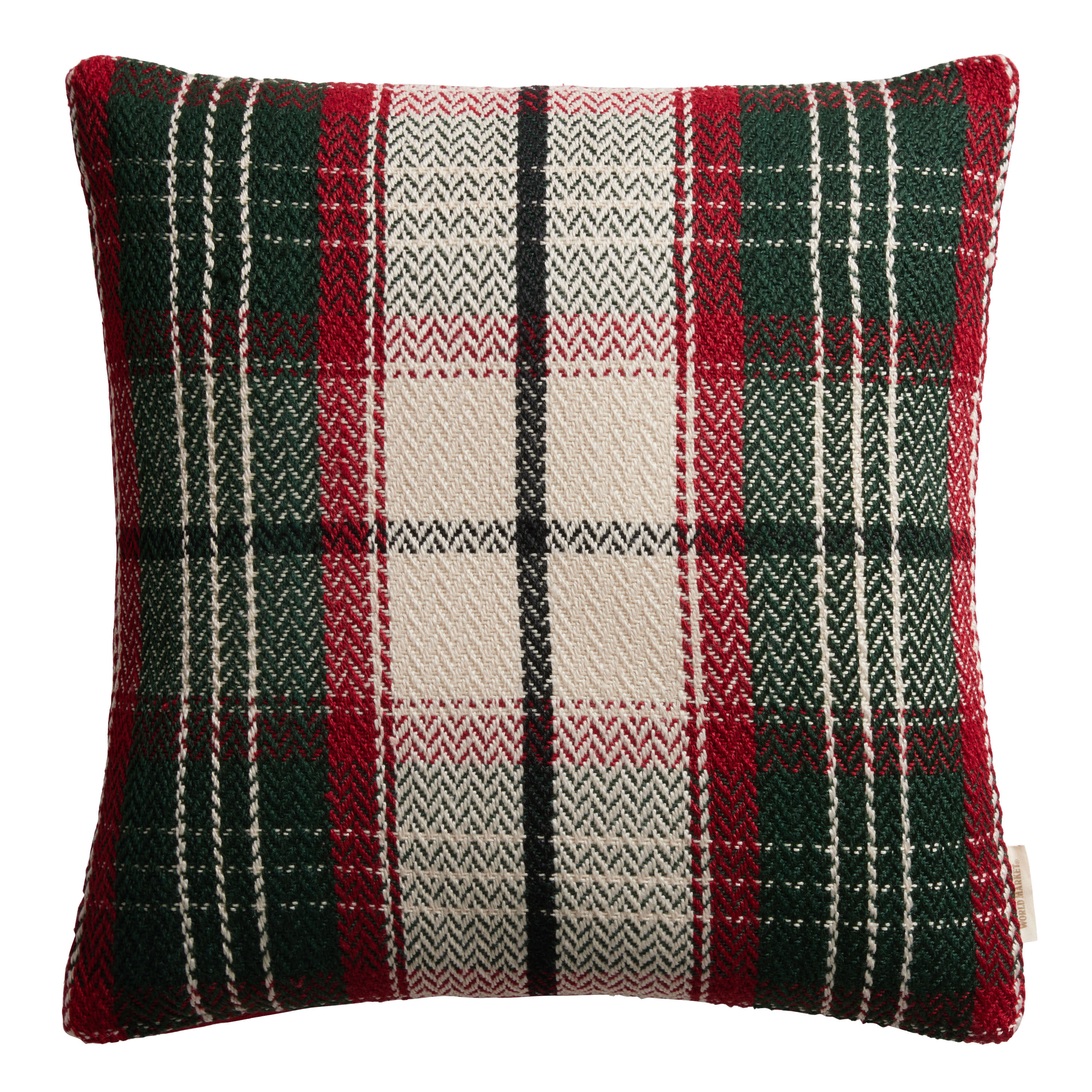 Red and shop green pillows