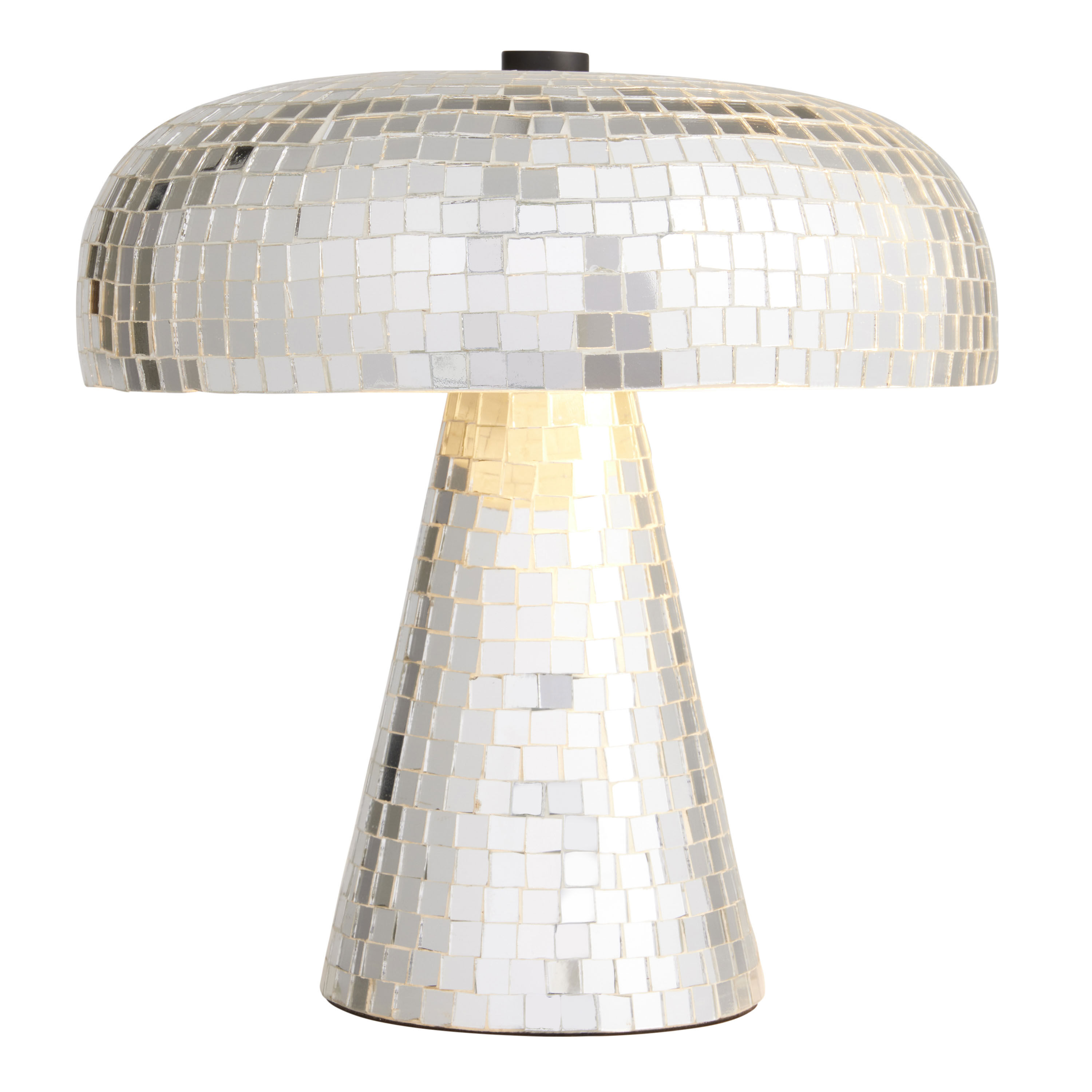 Mirrored glass lamp on sale