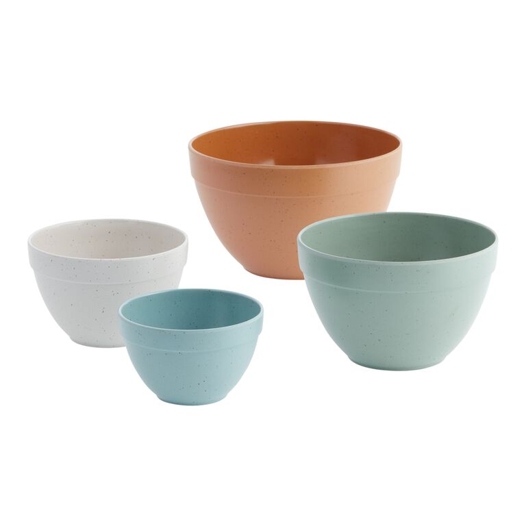 Classic Prep Bowls with Lids for Kitchen Bowls Mixing Bowls Set of 4 Multi  Color