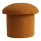 Round Faux Sherpa Mushroom Upholstered Storage Ottoman image number 2