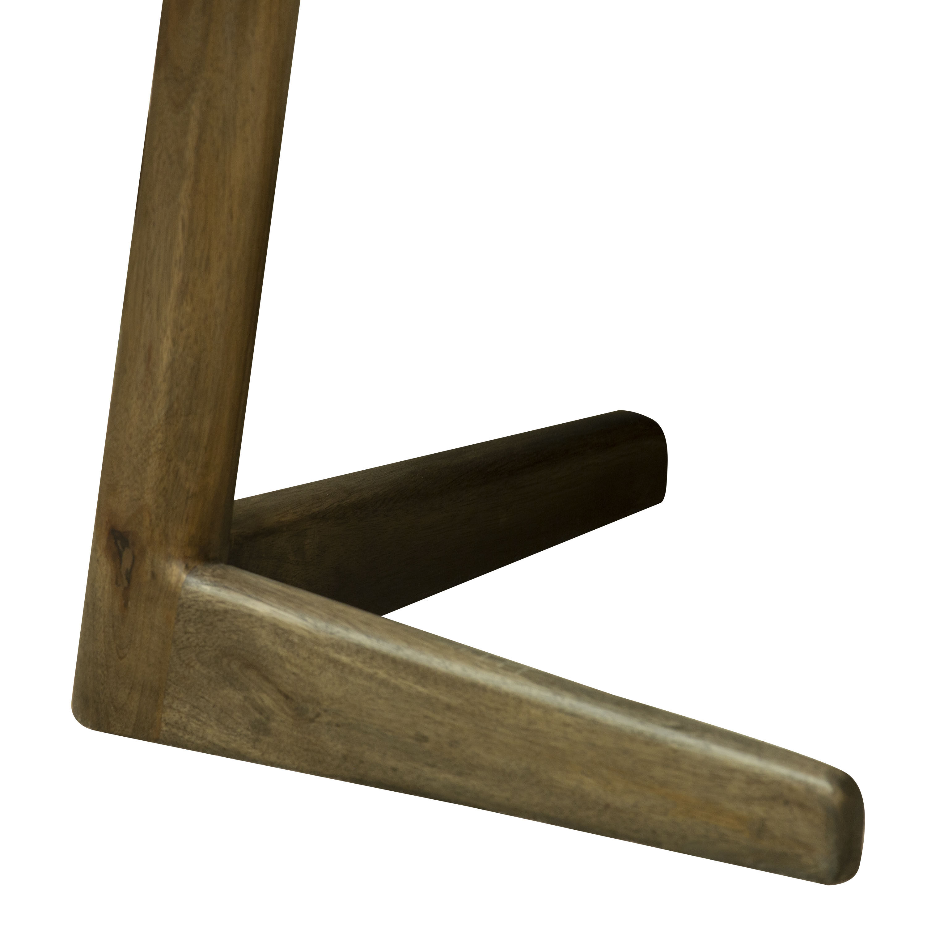 Ihita Round Light Brown Wood C Shaped Side Table image number 3