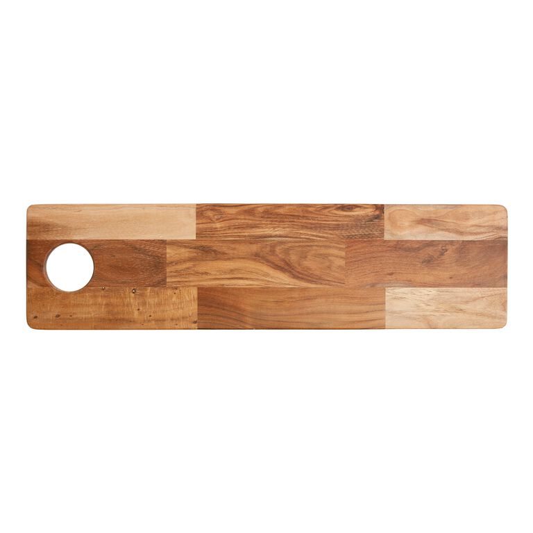 Large Acacia Wood Charcuterie and Cheese Serving Board - World Market