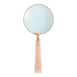 Pink Lucite Magnifying Glass