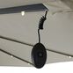 Cantilever Patio Umbrella with Solar LED Lights image number 3