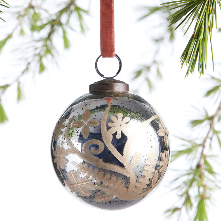 DIY Vintage Mercury Glass Inspired Ornaments - The Wicker House