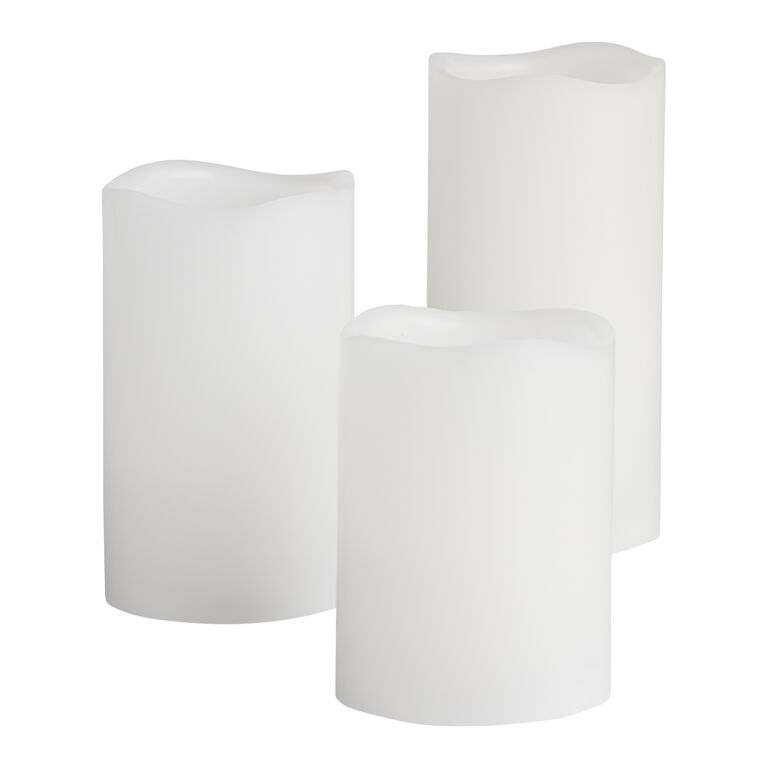 Flameless LED Pillar Candle With Remote 3 Pack image number 2