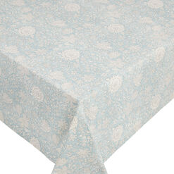 Sage Green and White Floral Tablecloth