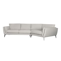 Fletcher Oat Right Facing Angled 2 Piece Sectional Sofa