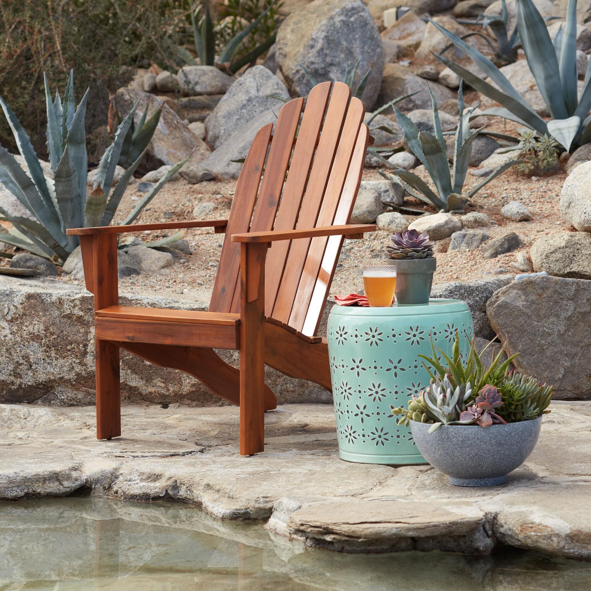 Acacia wood adirondack 2025 chair