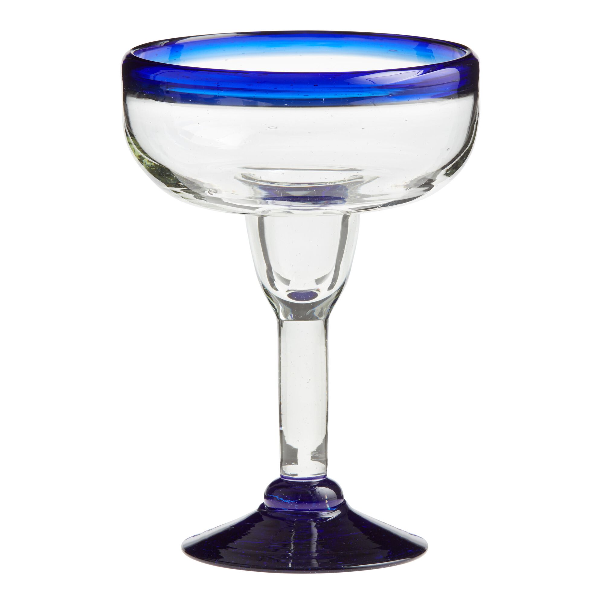 Rocco Blue Margarita Glass Set Of 4 - World Market