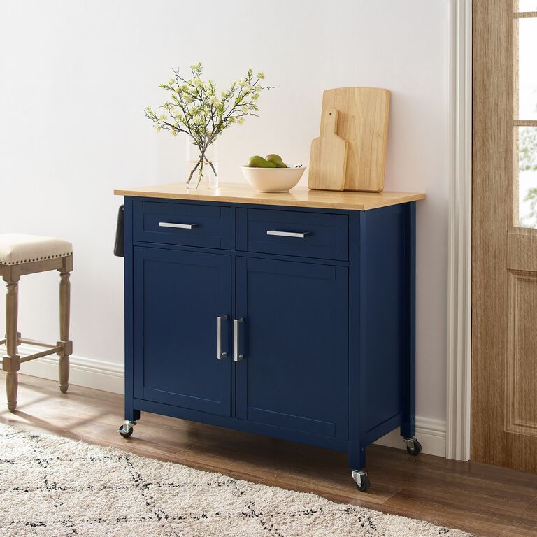 Fairview Wood Shaker Style Kitchen Cart image number 2