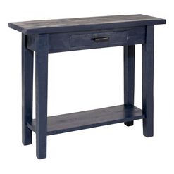 Leigh Antique Navy Blue Wood Console Table
