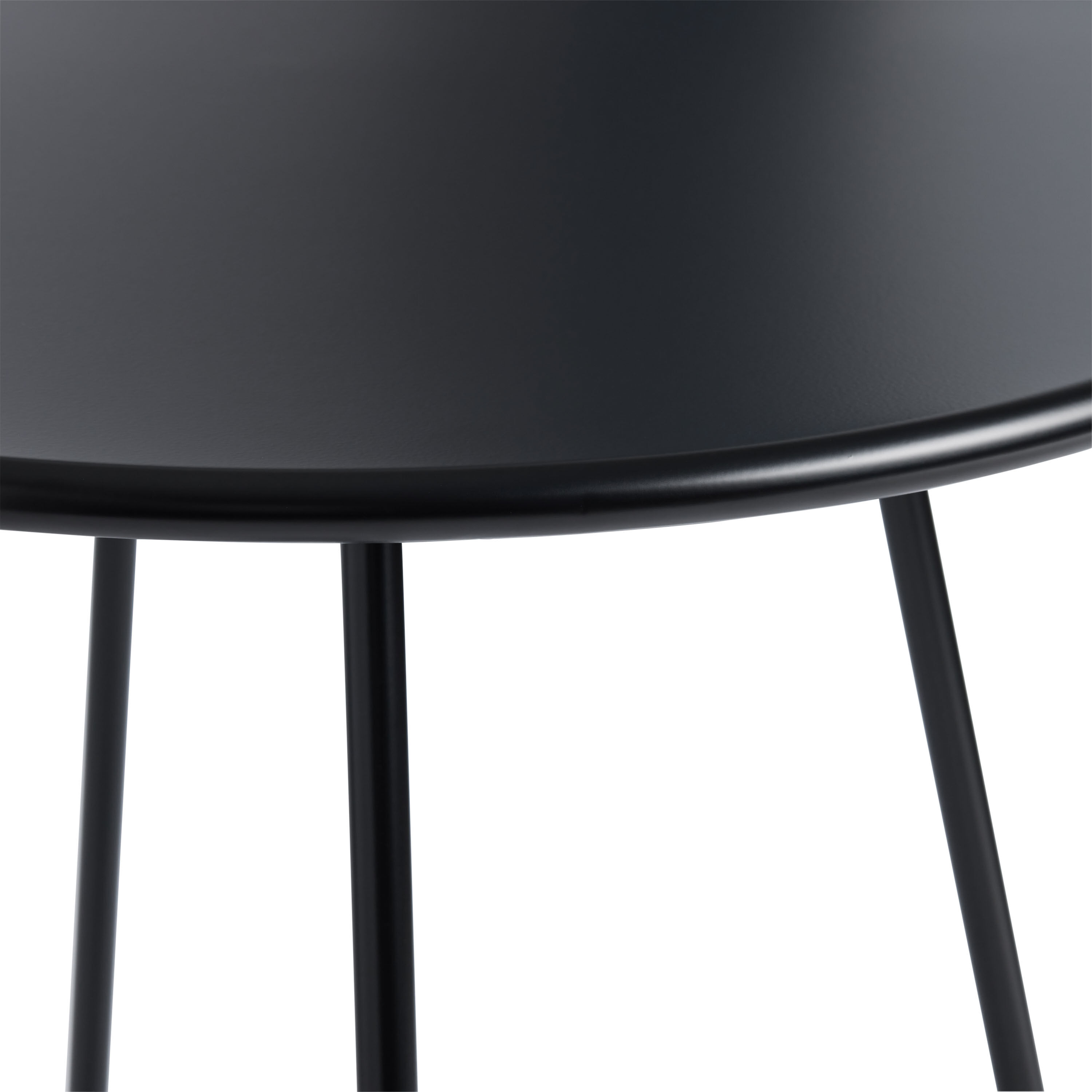 Monteria Round Steel X Base Outdoor Bistro Table image number 3