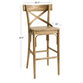 Bistro Distressed Wood Barstool image number 5