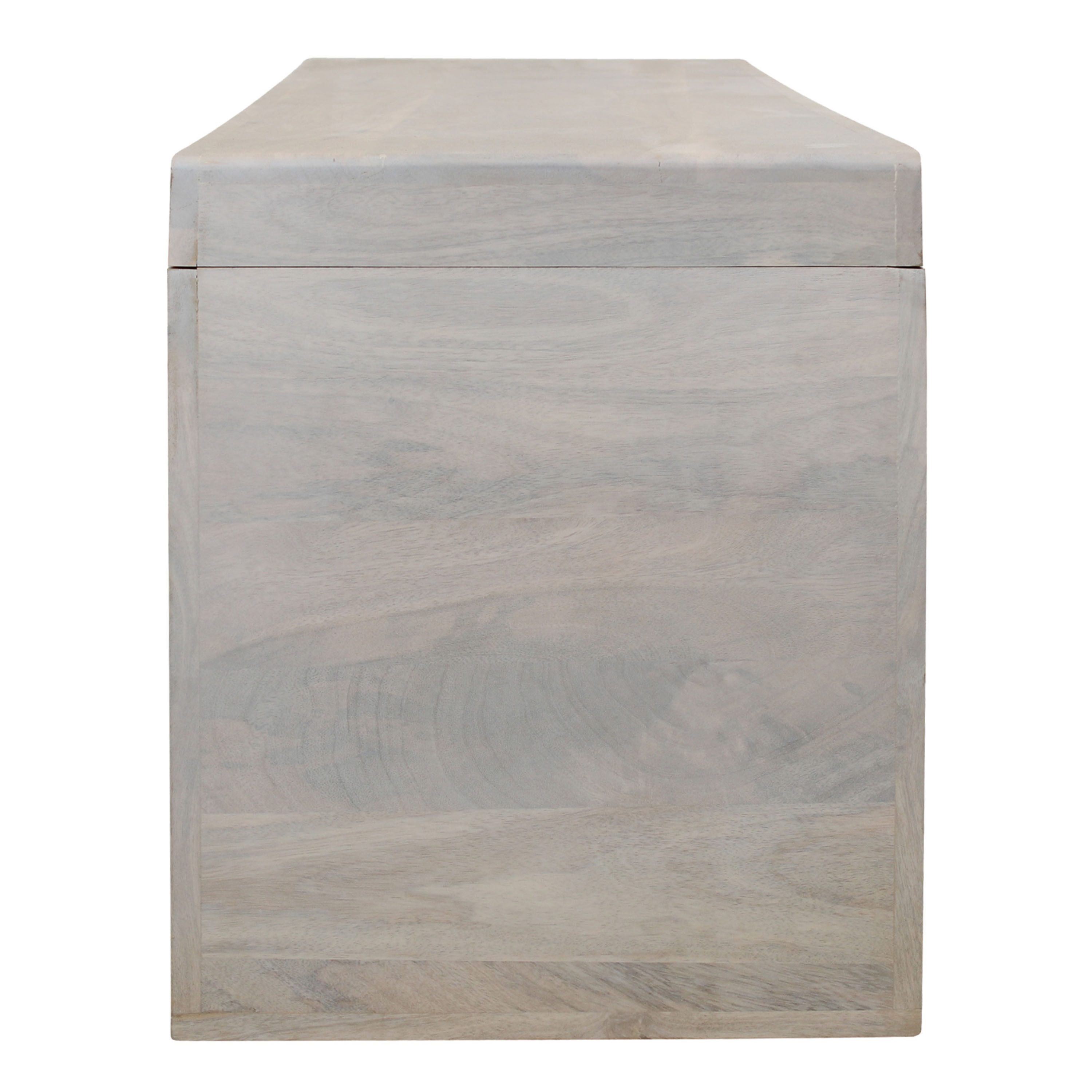 Harben Whitewash Mango Wood Waterfall Bench image number 3