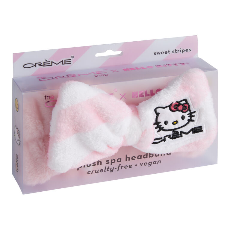 Creme Shop Hello Kitty Plush Spa Headband with Bow image number 1