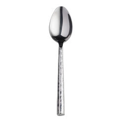 Hammered Stainless Steel Soup Spoons Set of 4