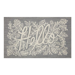 Rifle Paper Co. Gray Hello Wool Area Rug