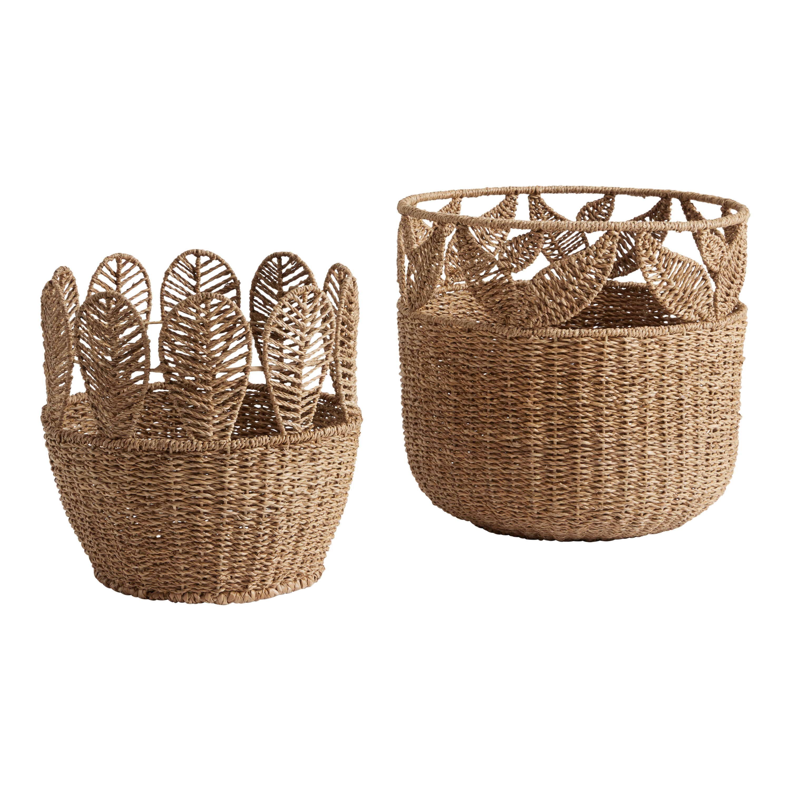 Rosa Rattan Botanical Basket World Market