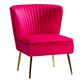 Gretna Velvet Channel Back Upholstered Chair image number 0