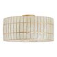Gold Capiz Drum Flush Mount Ceiling Light image number 0