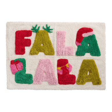 Multicolor Fa La La Tufted Bath Mat Multicolor Fa La La Tufted Bath Mat