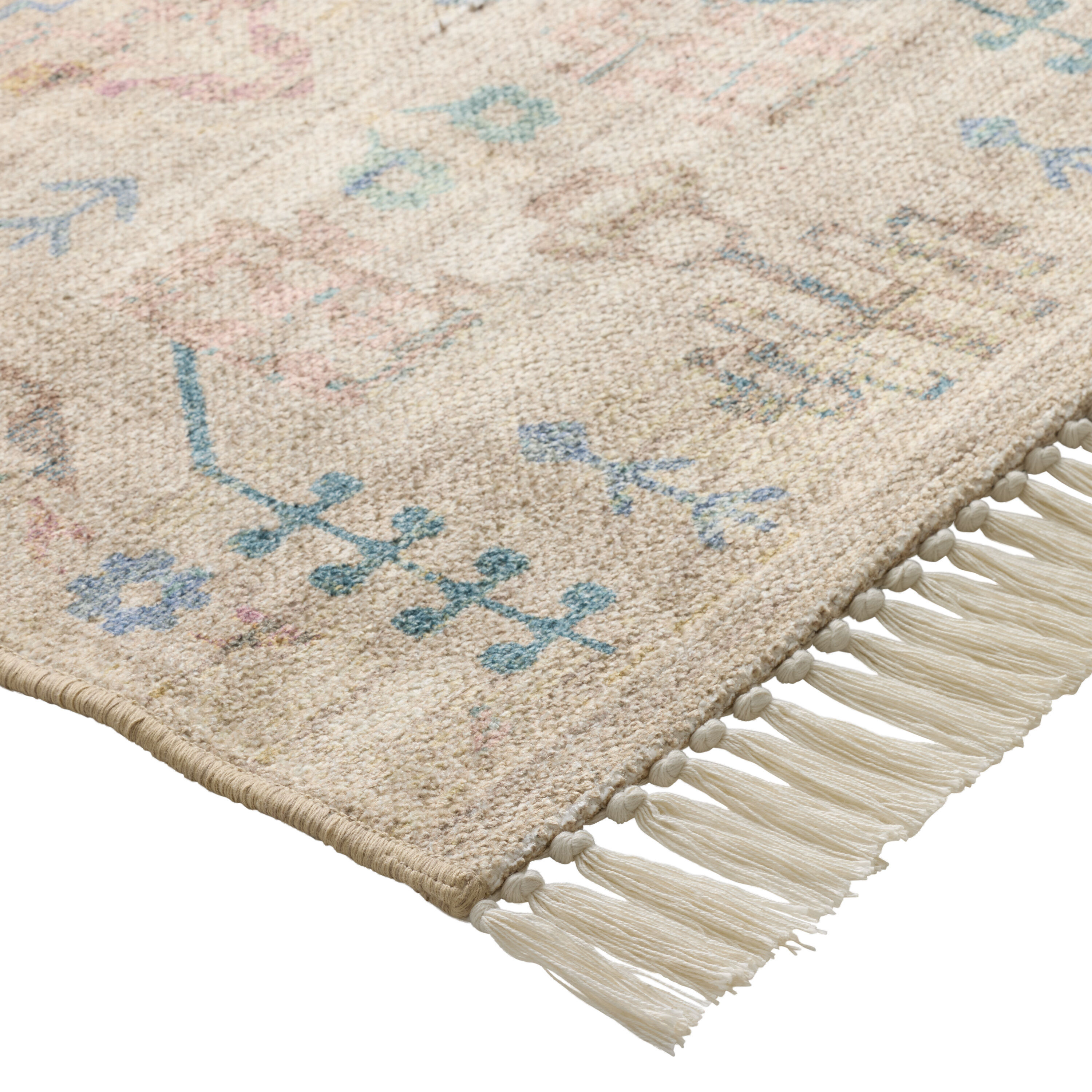 Julian Navy and Lavender Traditional Style Washable Area Rug image number 2