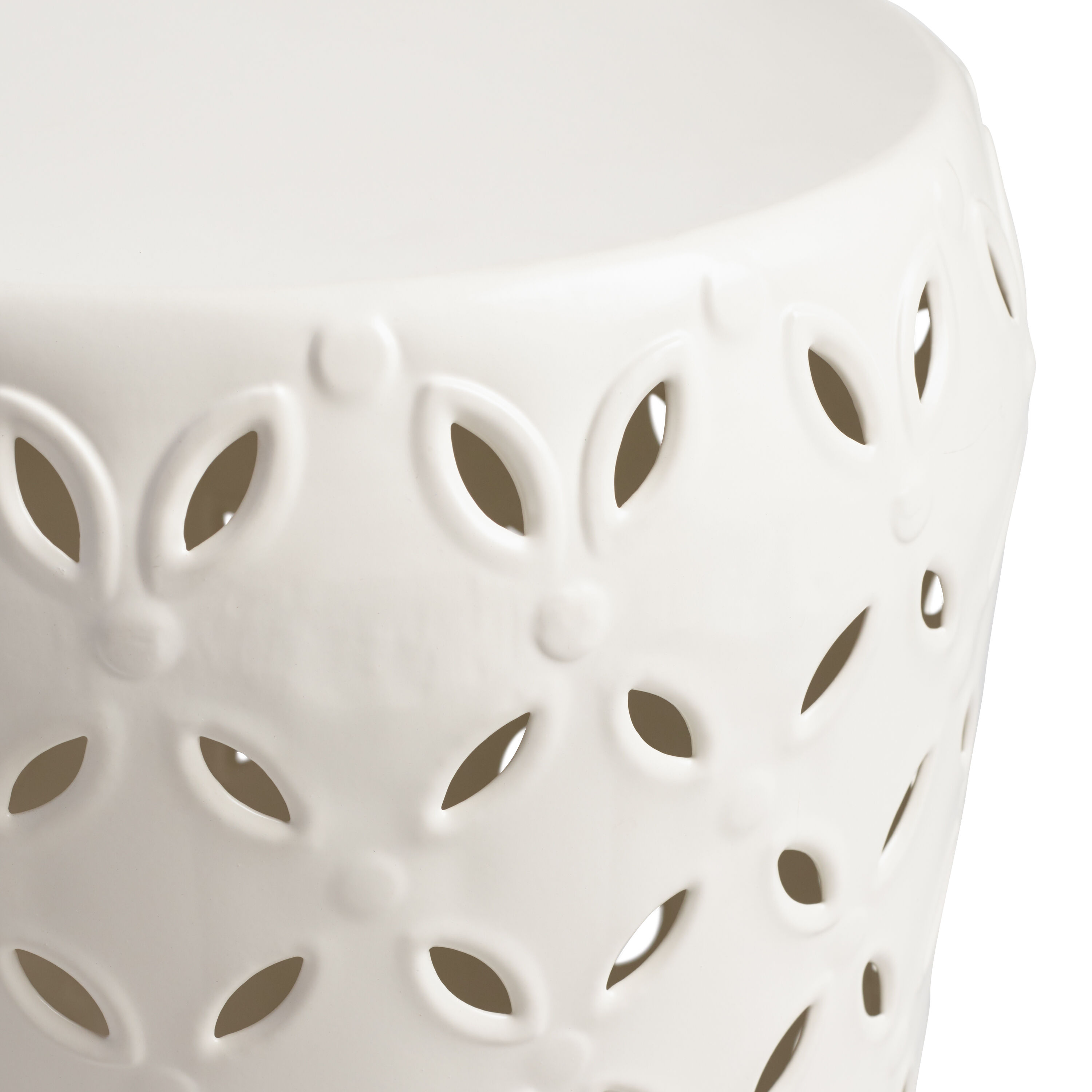 White metal garden stool outlet